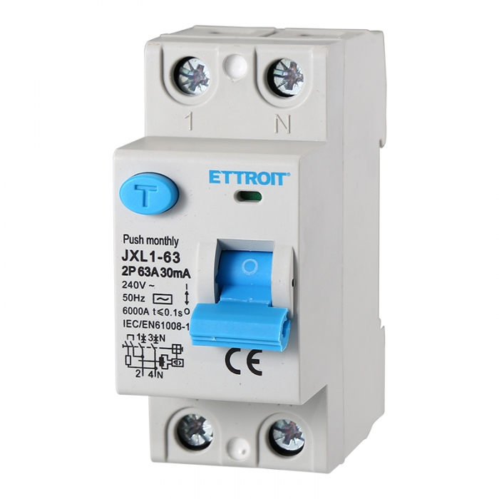 JX326361 — Interruttore Differenziale Puro 2P 63A 30mA 220V-6kA