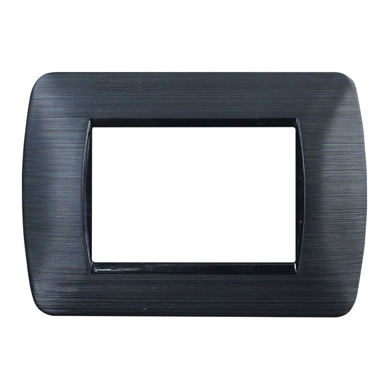 LN85314 — PLACCA 3P NERO SATINATO