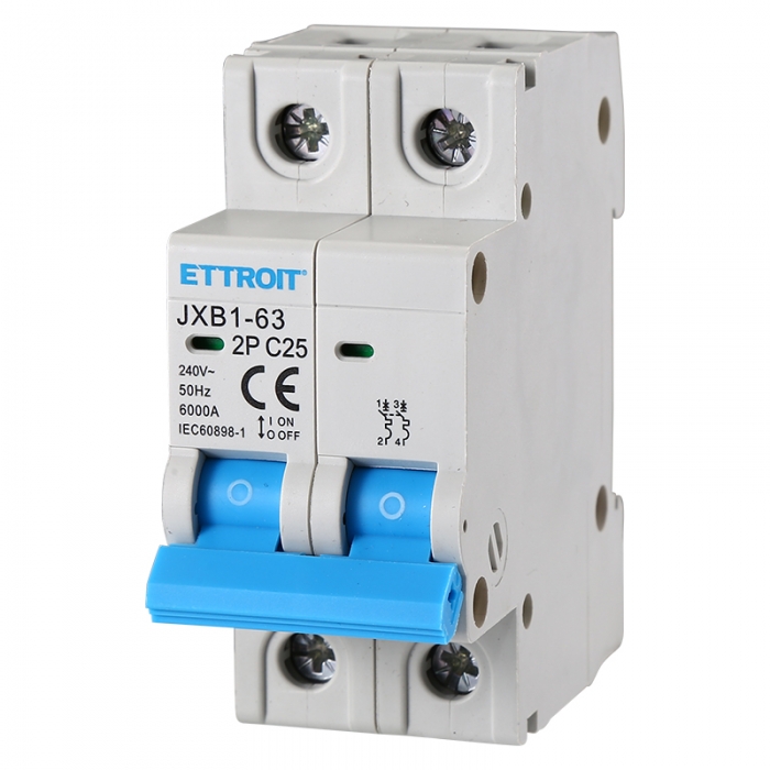 JX122560 — Interruttore Magnetotermico 2P 25A 220V 6kA