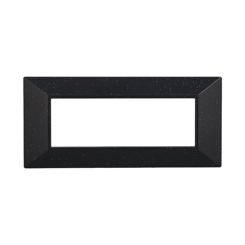 AN90624 — PLACCA PIRAMIDE 6P NERO BRILLANTE