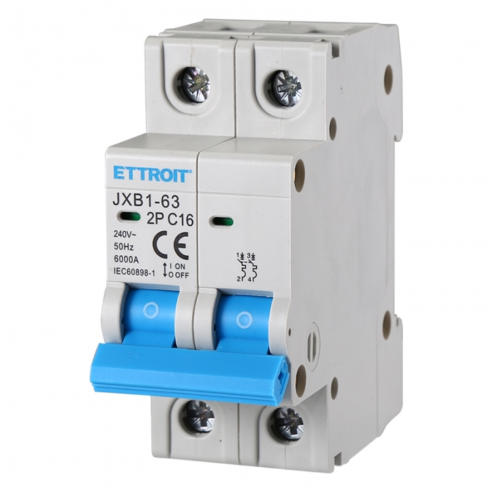JX121660 — Interruttore Magnetotermico 2P 16A 220V 6kA