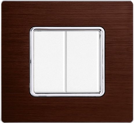 MT86210 — PLACCA ALLUMINIO 2P BRONZO