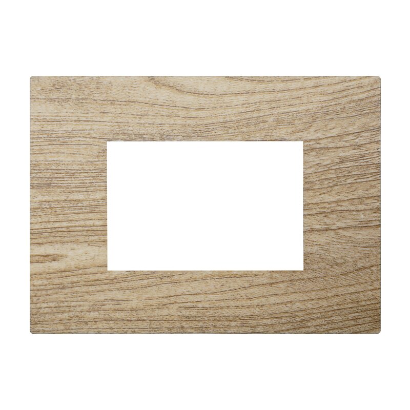 VA83305 — PLACCA PLASTICA 3P LEGNO SCURO