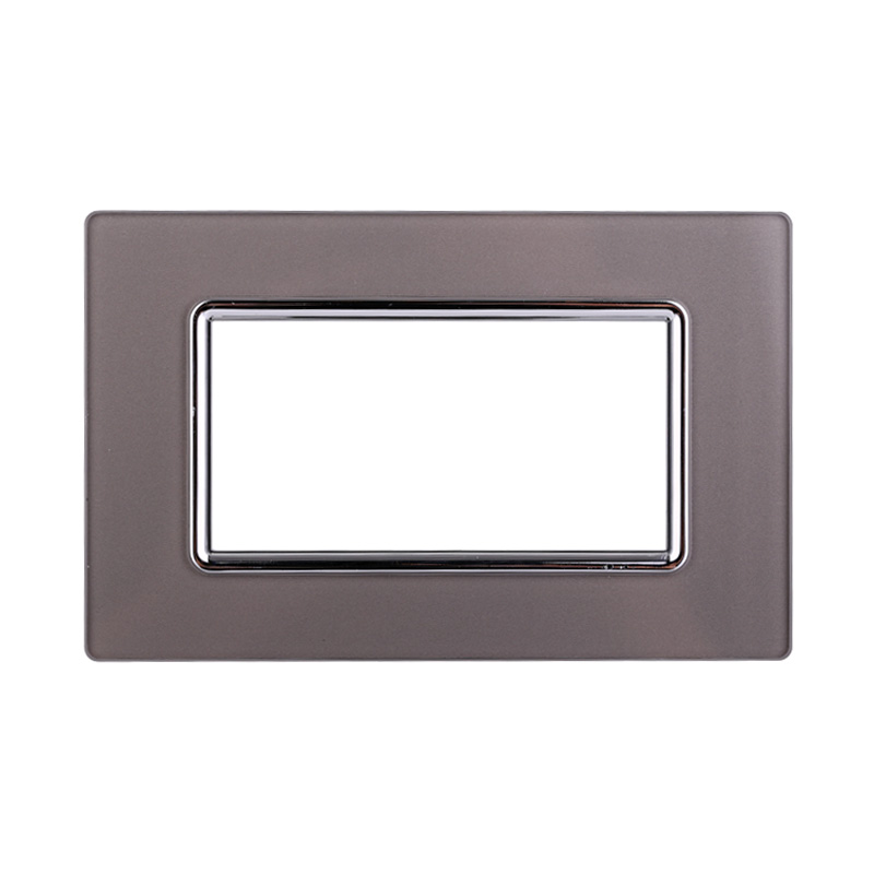 LN84406 — PLACCA VETRO 4P SILVER