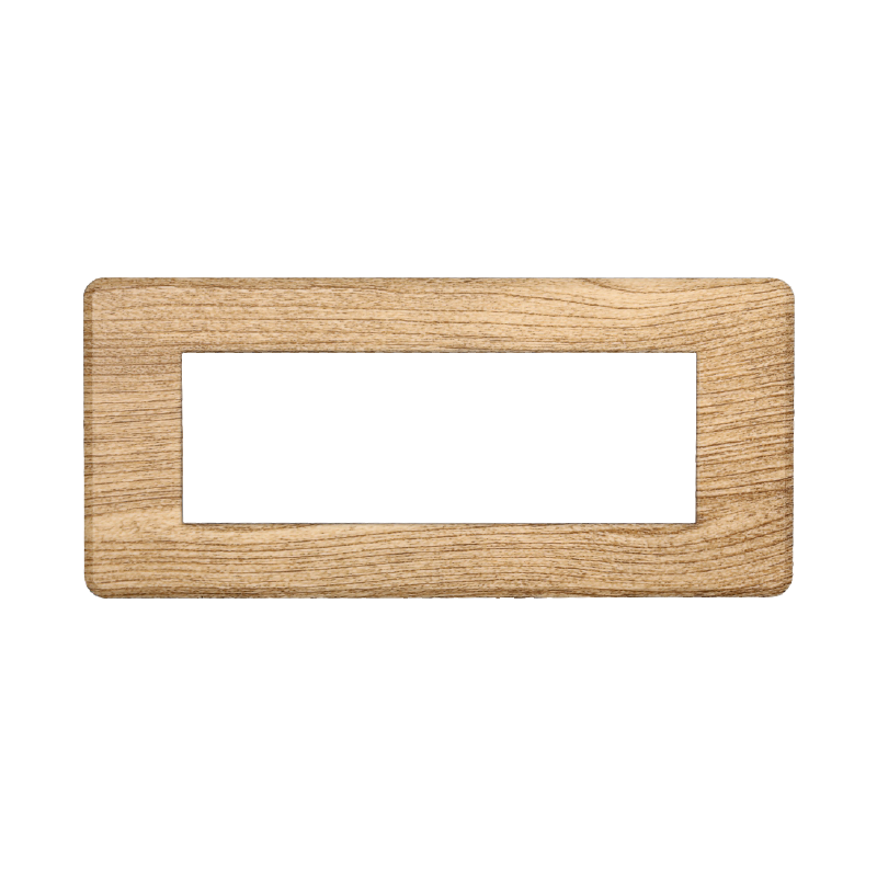 AN87605 — PLACCA SLIM 6P LEGNO SCURO