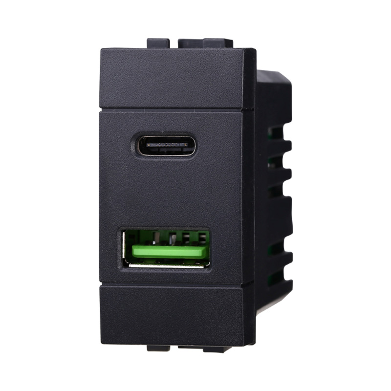 LN3002 — PRESA USB 2 IN 1 USB+TYPE-C 3.1AMH