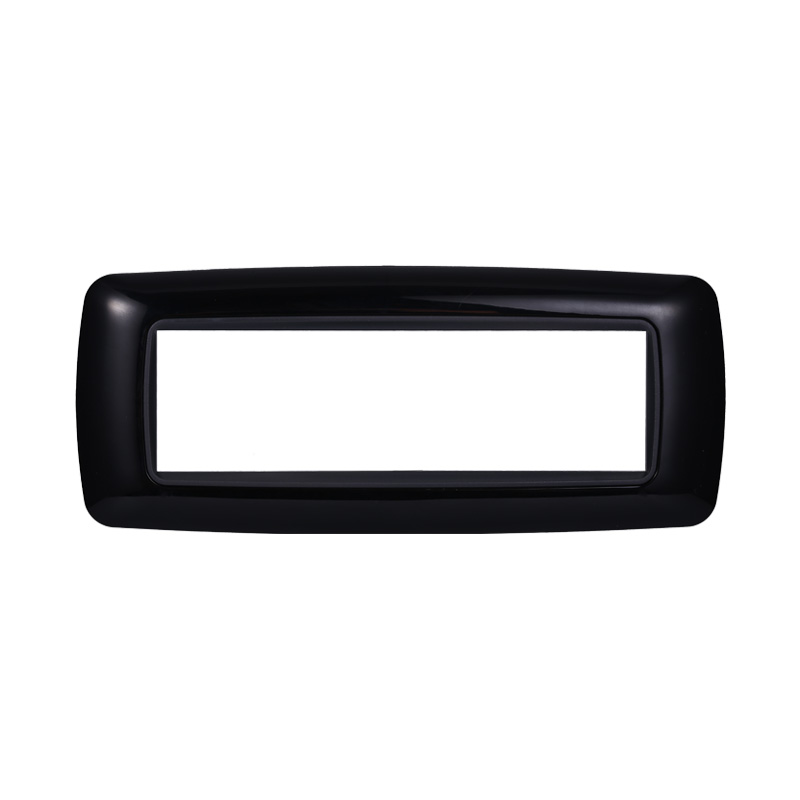 LN88702 — PLACCA PLASTICA 7P BOMBATA NERO