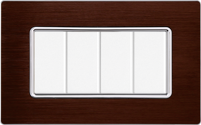 MT86410 — PLACCA ALLUMINIO 4P BRONZO