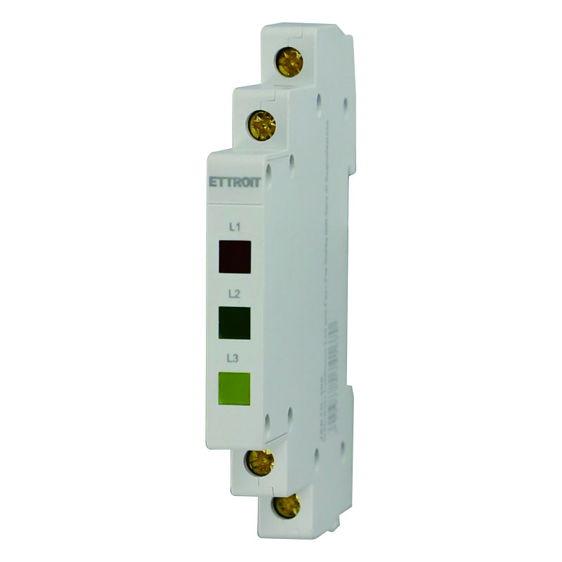 JXB1D-300 — Indicatore Luminoso Led 3 Fasi Per Guida DIN Spia di Segnalazione