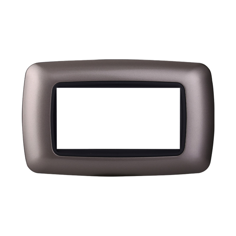 LN88408 — PLACCA PLASTICA 4P BOMBATA TITANIO