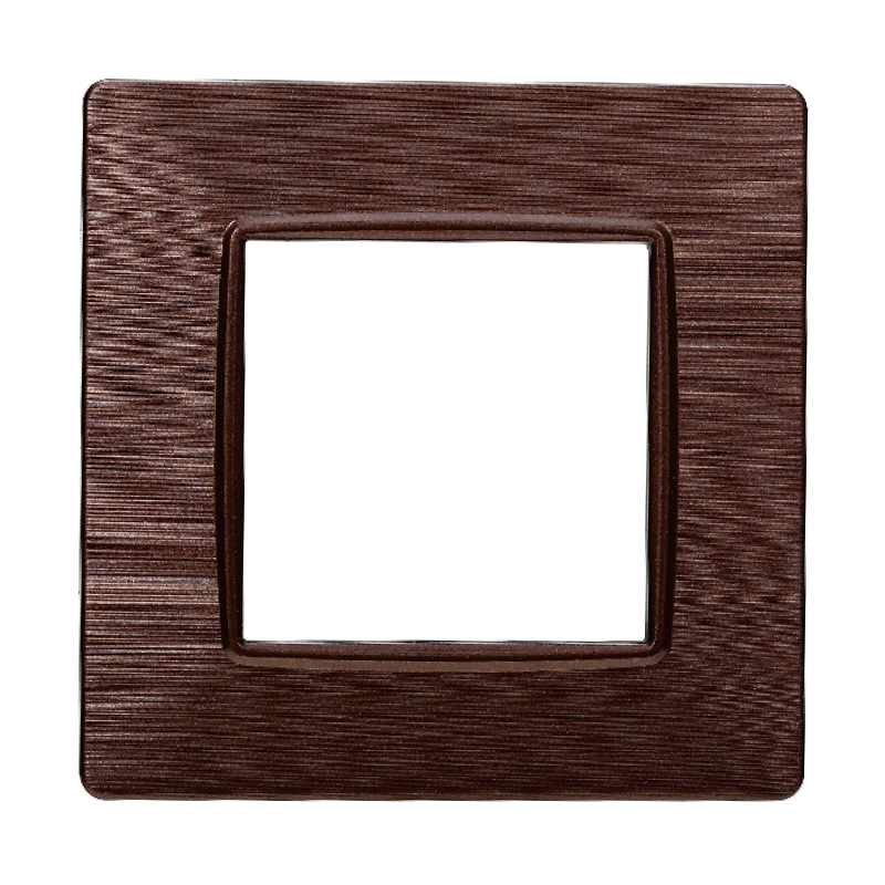 EV85210 — PLACCA 2P BRONZO SATINATO