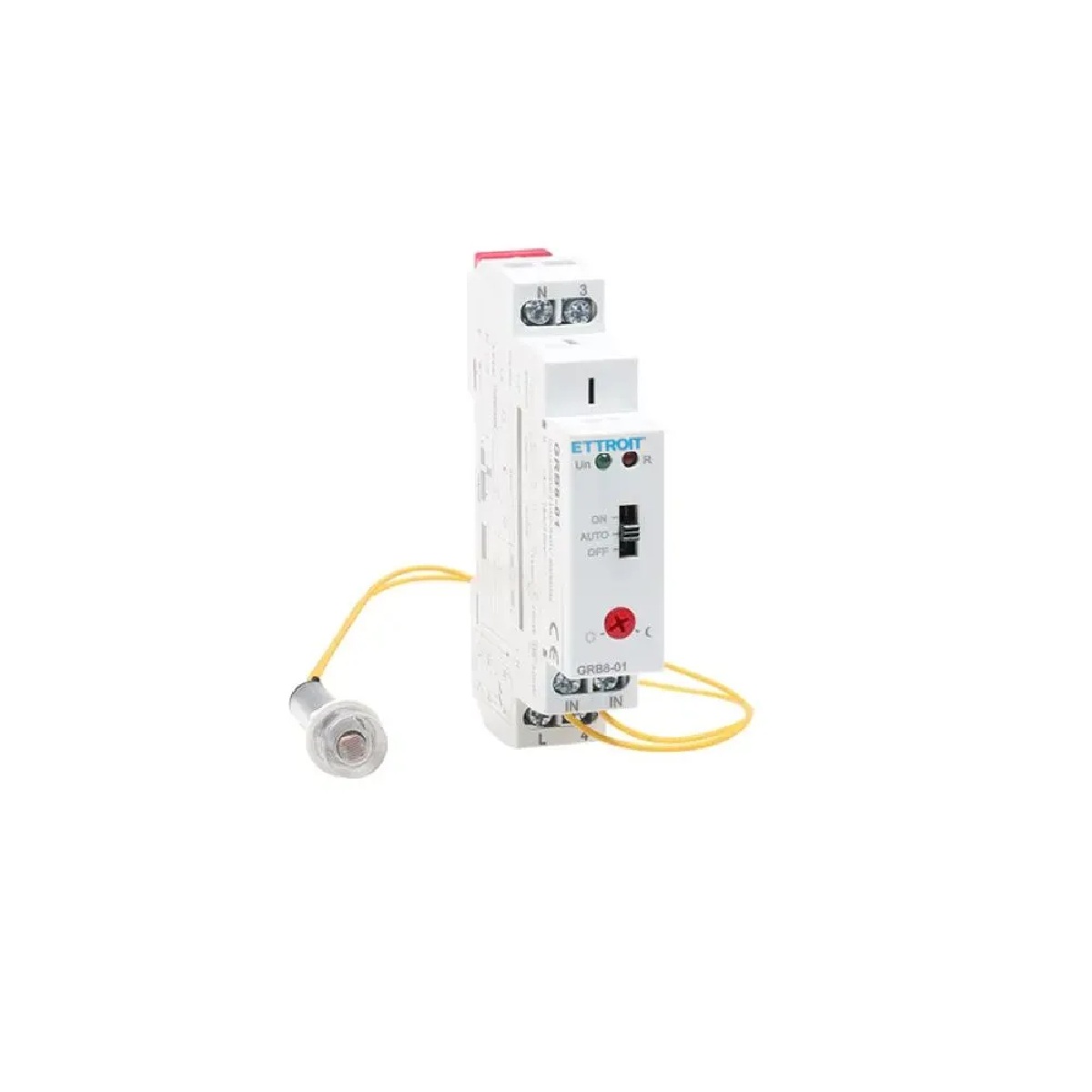 JX18103 — Interruttore Crepuscolare DIN con Sensore Fotoelettrico 16A 220V