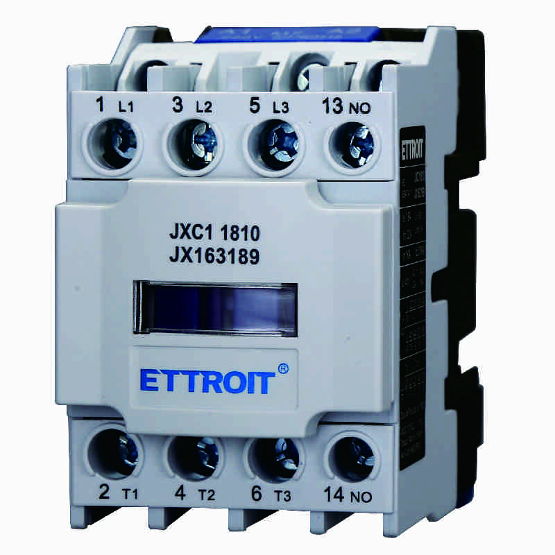 JX163189 — JXC1 Contattore AC trifase 3P 18A, bobina 220V AC 50/60Hz, 1NO, Ue 380V
