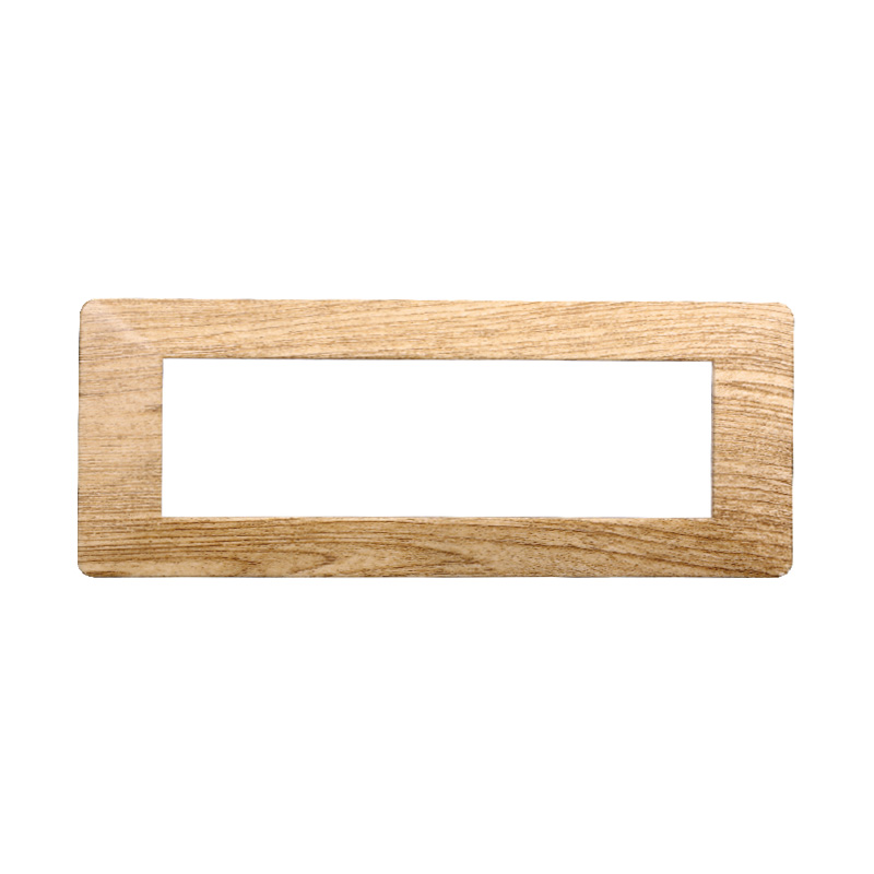 EV83705 — PLACCA PLASTICA 7P LEGNO SCURO