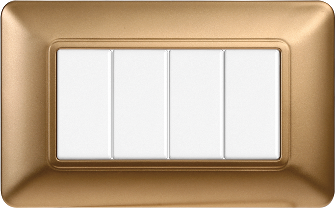 MT83411 — PLACCA PLASTICA 4P ORO