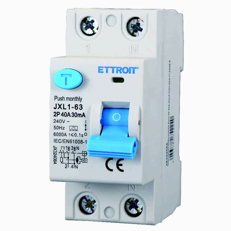 JX324064 — Interruttore Differenziale Puro 2P 40A 30mA 220V-6kA CLASSE A