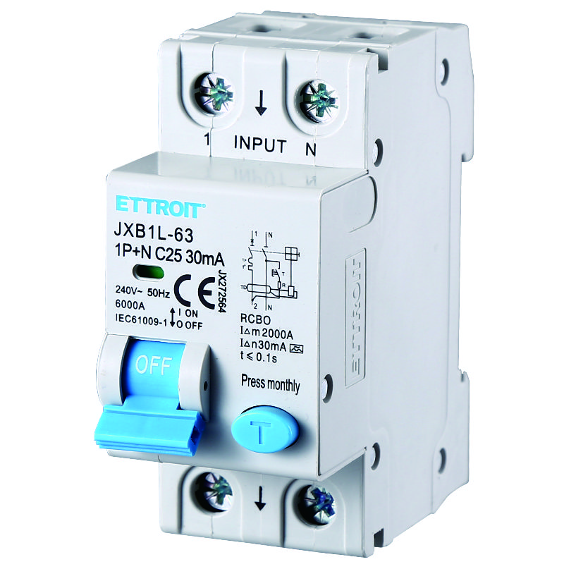 JX272564 — Magnetotermico Differenziale 1P+N 25A 30mA 220V-6kA CLASSE A MECCANICO