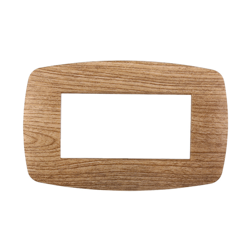 LN87405 — PLACCA SLIM 4P LEGNO SCURO