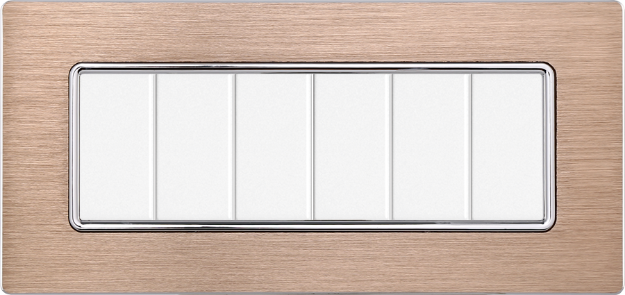 MT86611 — PLACCA ALLUMINIO 6P ORO