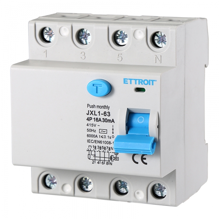 JX341661 — Interruttore Differenziale Puro 4P 16A 30mA 380V-6kA