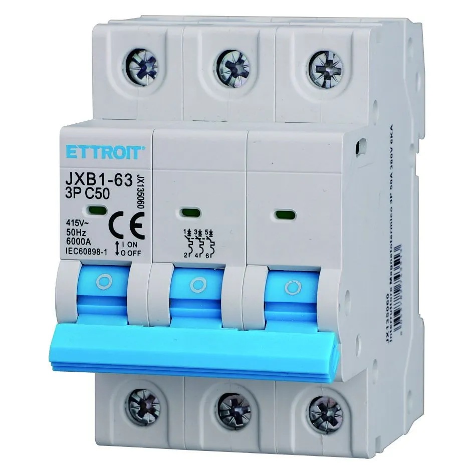 JX135060 — Interruttore Magnetotermico 3P 50A 380V 6kA