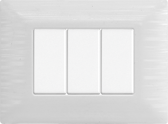 MT85301 — PLACCA 3P BIANCO SATINATO