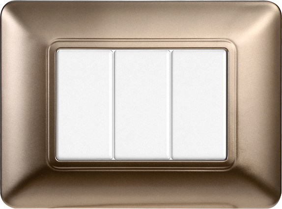 MT83310 — PLACCA PLASTICA 3P BRONZO