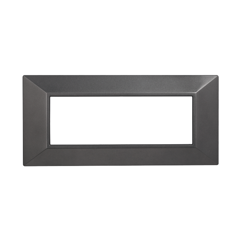 AN90607 — PLACCA PIRAMIDE 6P ACCIAIO SCURO
