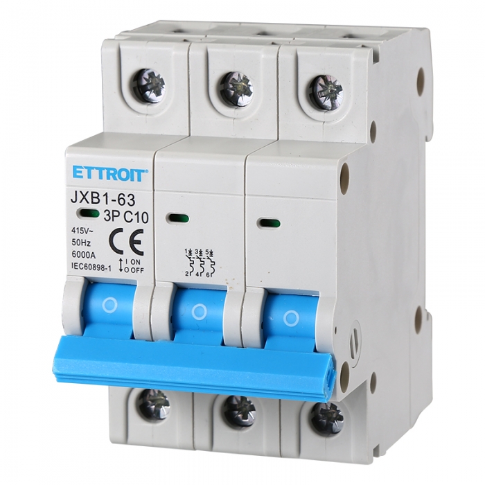 JX131060 — Interruttore Magnetotermico 3P 10A 380V 6kA