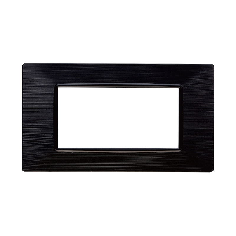 EV85414 — PLACCA 4P NERO SATINATO