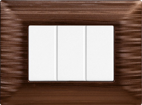 MT85310 — PLACCA 3P BRONZO SATINATO