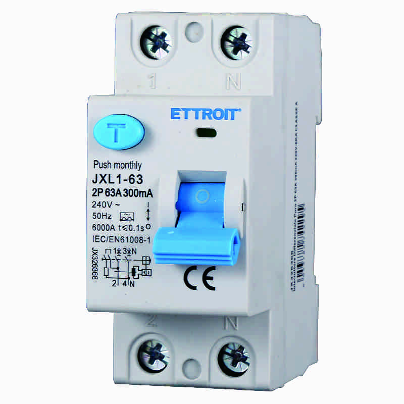 JX326368 — Interruttore Differenziale Puro 2P 63A 300mA 220V-6kA CLASSE A
