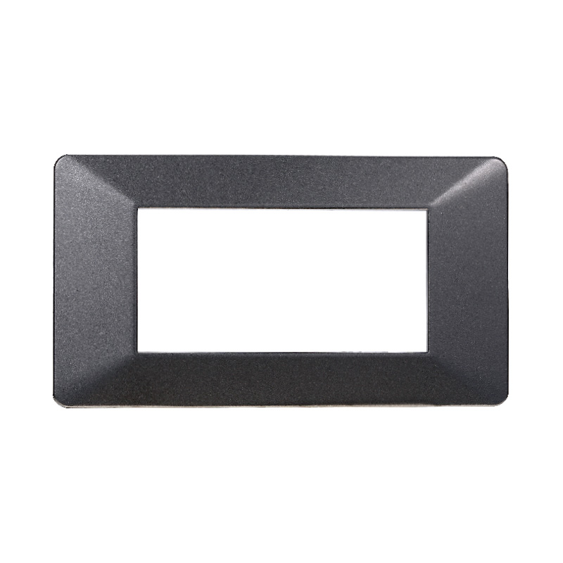 EV83407 — PLACCA PLASTICA 4P ACCIAIO SCURO