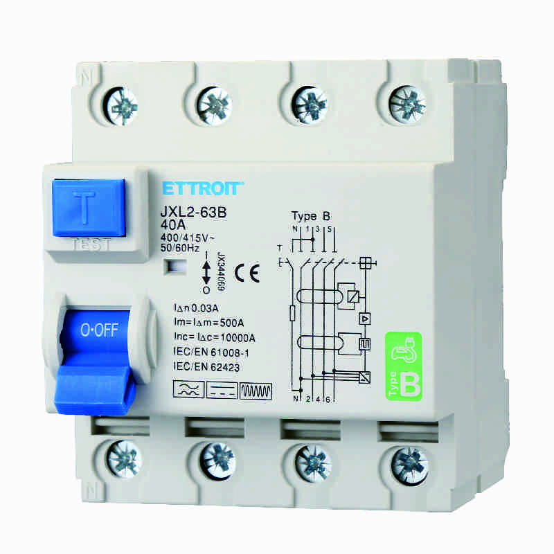 JX344069 — Magnetotermico Differenziale Puro 4P 40A 30mA Tipo B 6kA AC/DC 380V