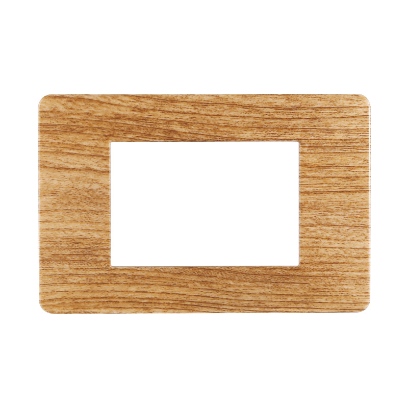 EV83305 — PLACCA PLASTICA 3P LEGNO SCURO
