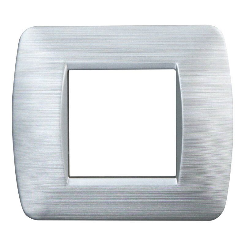 LN85215 — PLACCA 2P SILVER SATINATO