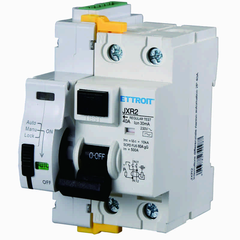 JXR2 — Interruttore differenziale riarmo automatico 2P 40A