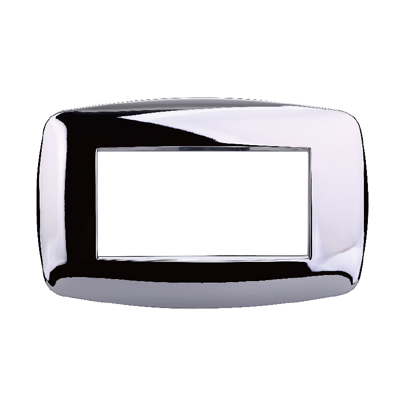 LN87413 — PLACCA SLIM 4P CROMATO LUCIDO