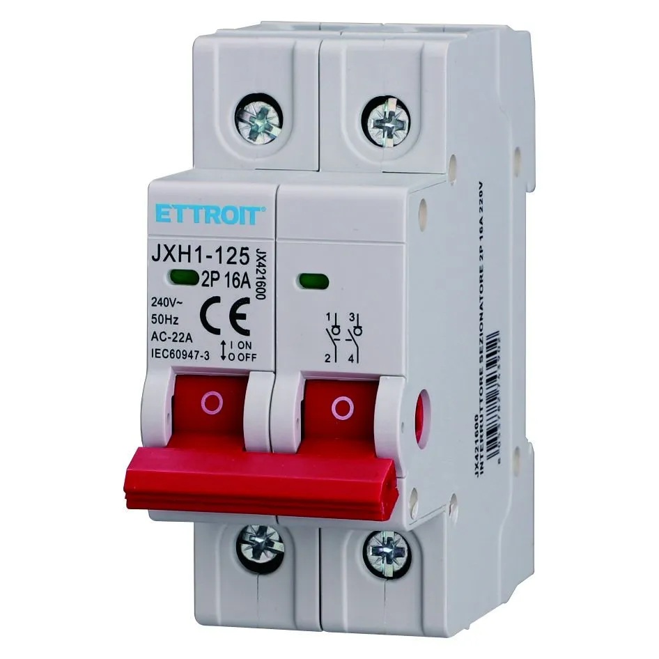 JX421600 — INTERRUTTORE SEZIONATORE 2P 16A 220V