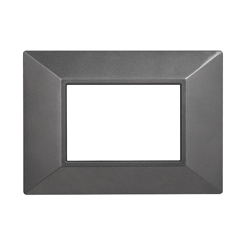AN90307 — PLACCA PIRAMIDE 3P ACCIAIO SCURO
