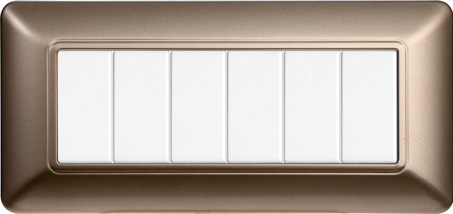 MT83610 — PLACCA PLASTICA 6P BRONZO