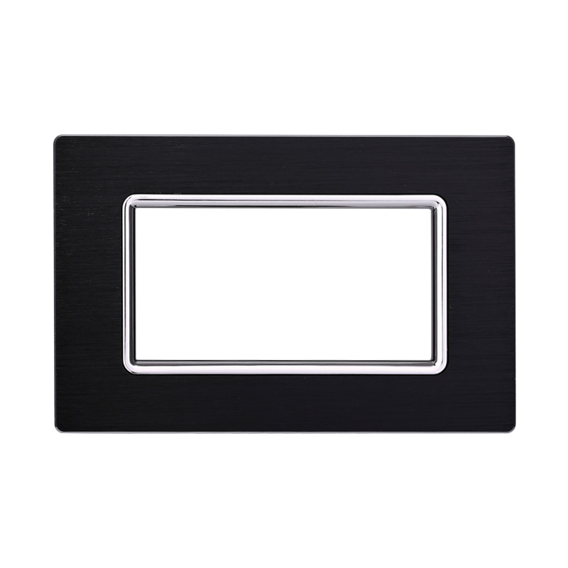 LN86402 — PLACCA ALLUMINIO 4P NERO