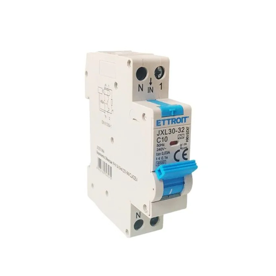 JX251064 — Magnetotermico Differenziale 1P+N 10A 30mA 220V-6kA CLASSE A ELETTRONICO