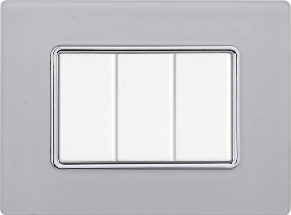 MT84301 — PLACCA VETRO 3P BIANCO