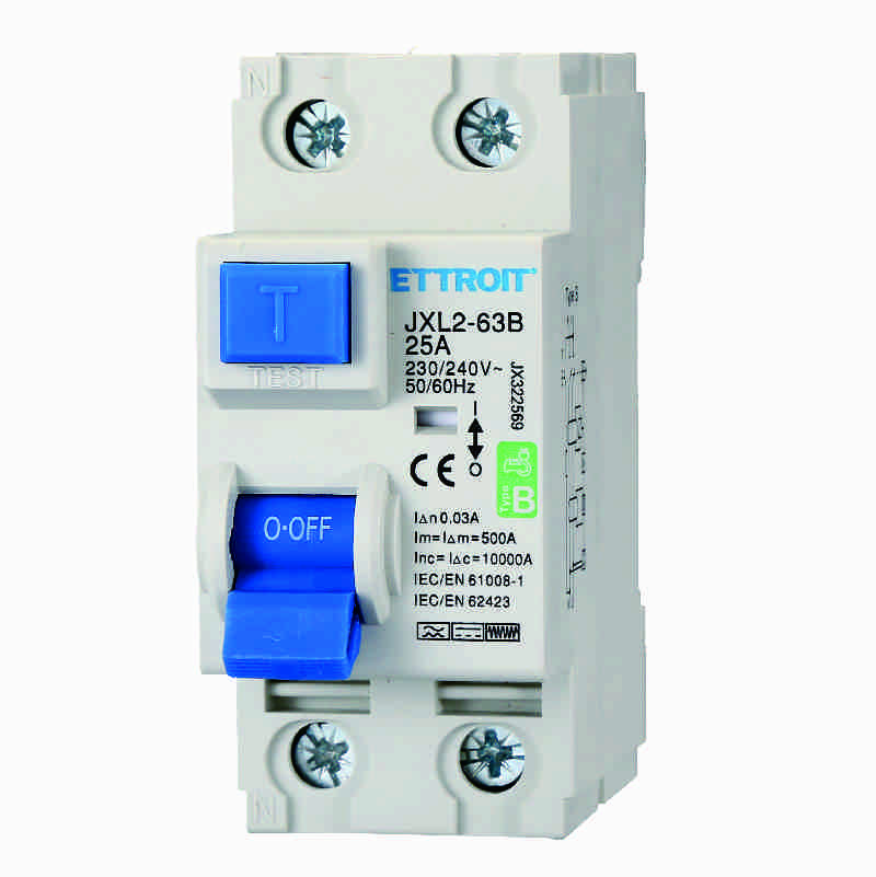 JX322569 — Magnetotermico Differenziale Puro 2P 25A 30mA Tipo B 6kA AC/DC 220V