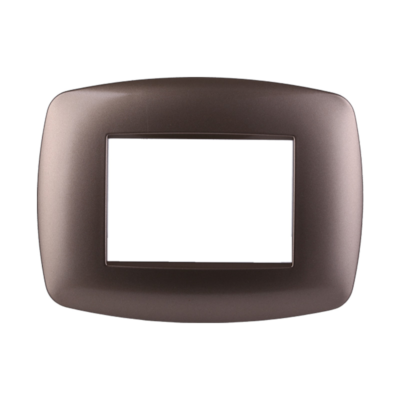 LN87310 — PLACCA SLIM 3P ACCIAIO BRONZO