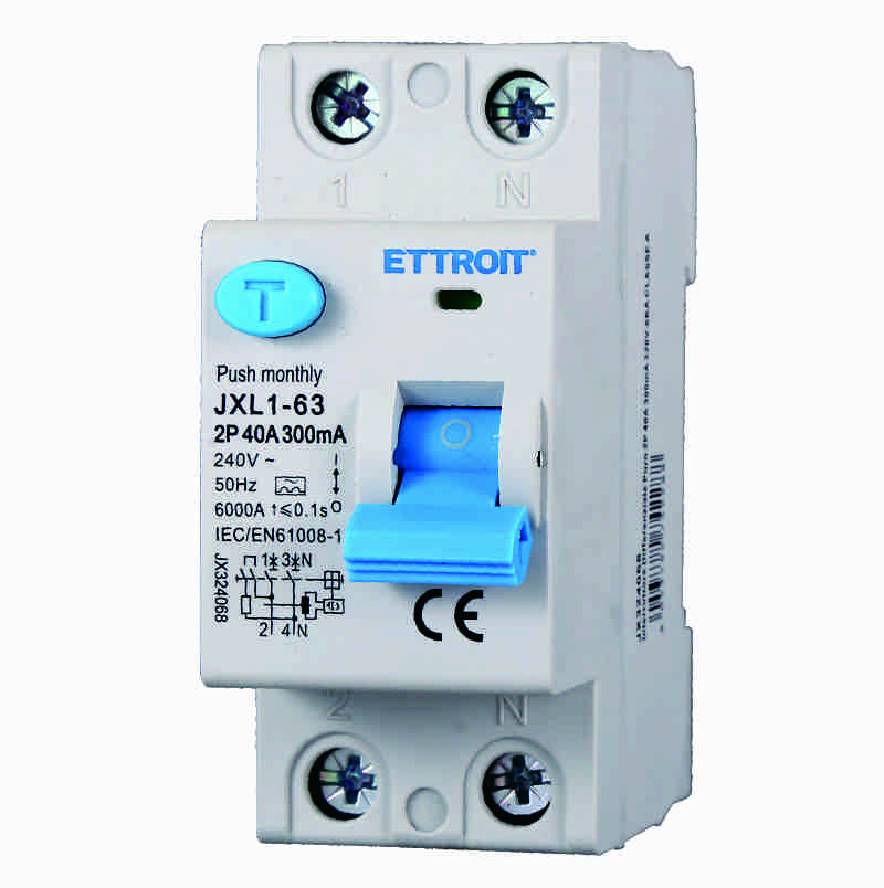 JX324068 — Interruttore Differenziale Puro 2P 40A 300mA 220V-6kA CLASSE A