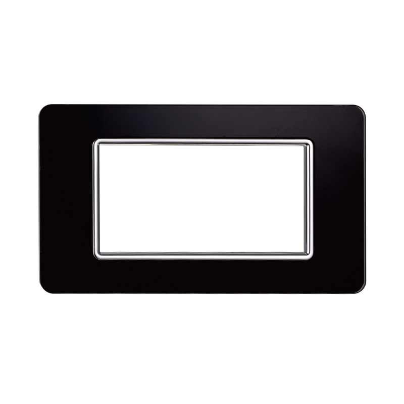 EV84402 — PLACCA VETRO 4P NERO