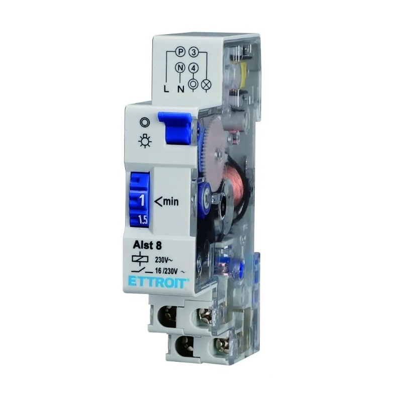 ALST8 — Interruttore meccanico relè Timer corridoio scale220-240V ALST8