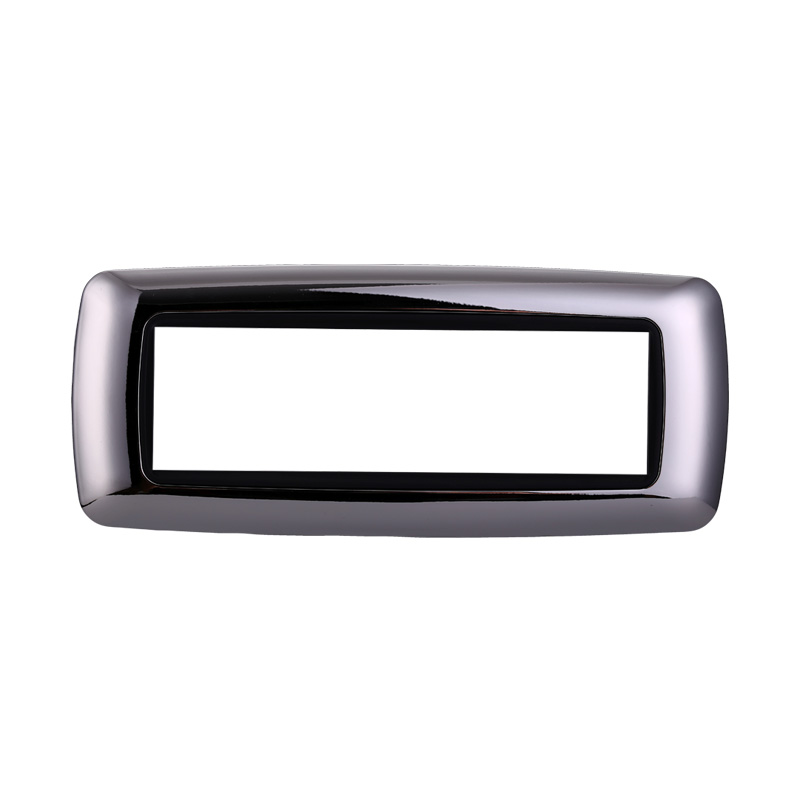 LN88713 — PLACCA PLASTICA 7P BOMBATA CROMATO LUCIDO
